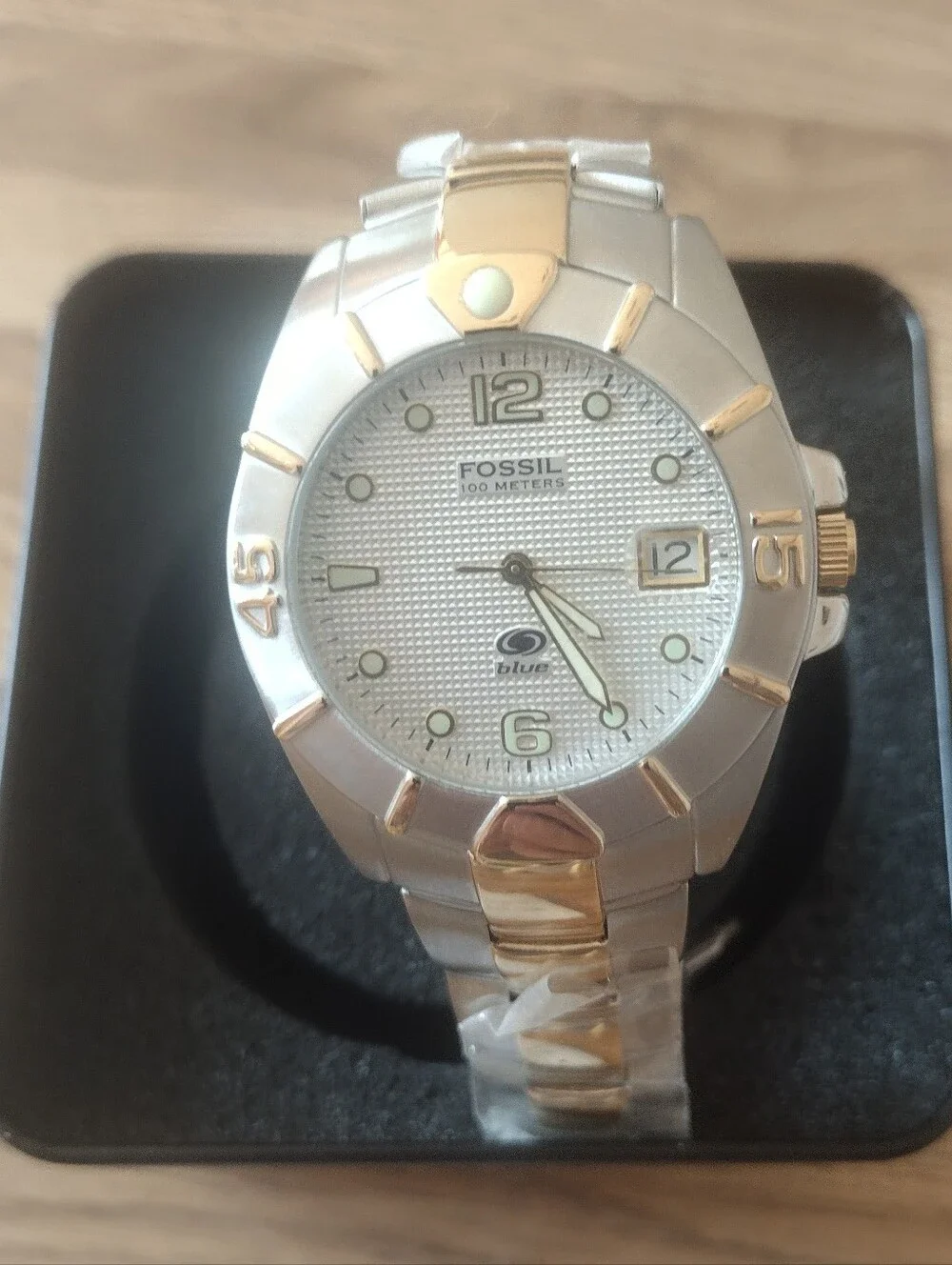 Men's AM-3447 Fossil Blue 38 MM Quartz Watch